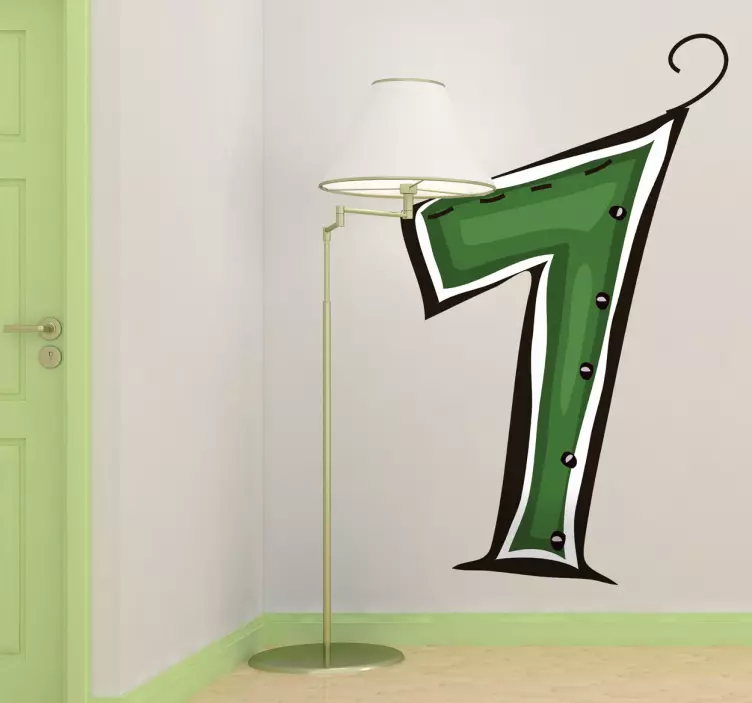 Numero 1 tarra - Tenstickers