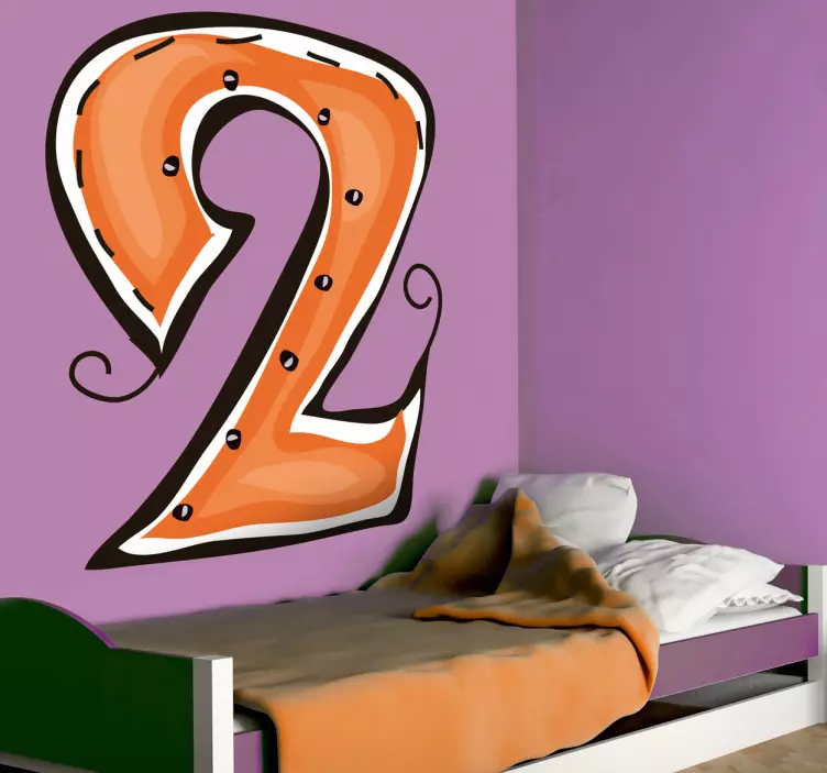 Numero 2 tarra - Tenstickers