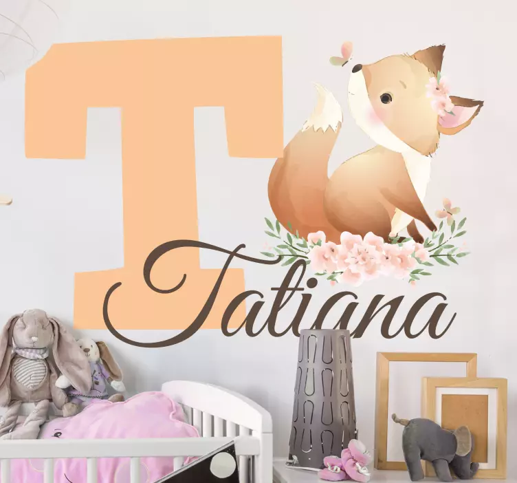 Oikukas kettuaihe seinätarra lastenhuone - Tenstickers