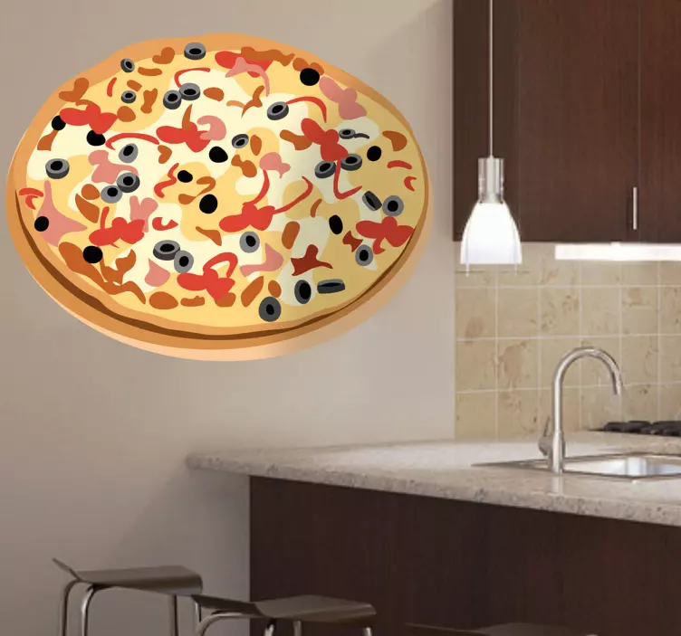 Oliivi liha pizza tarra - Tenstickers