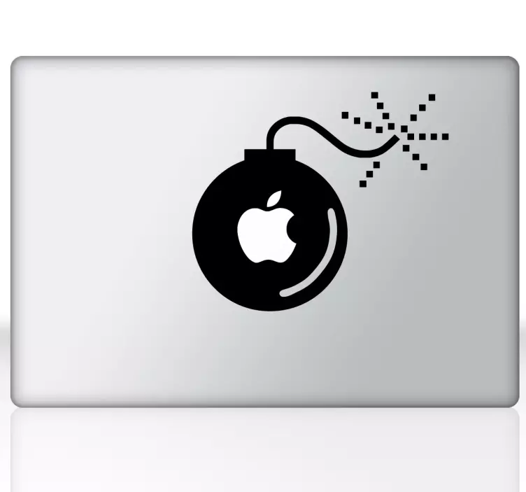 Omenapommin macbook-tarra - Tenstickers