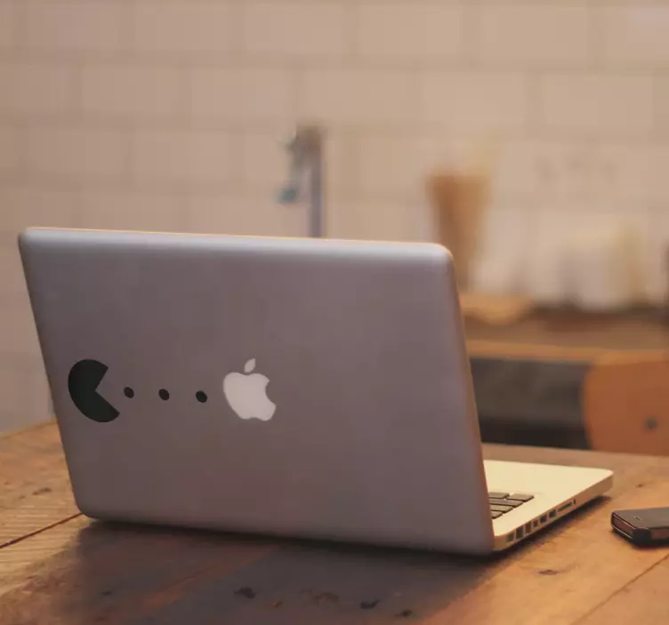 Pacman laptop -tarra - Tenstickers
