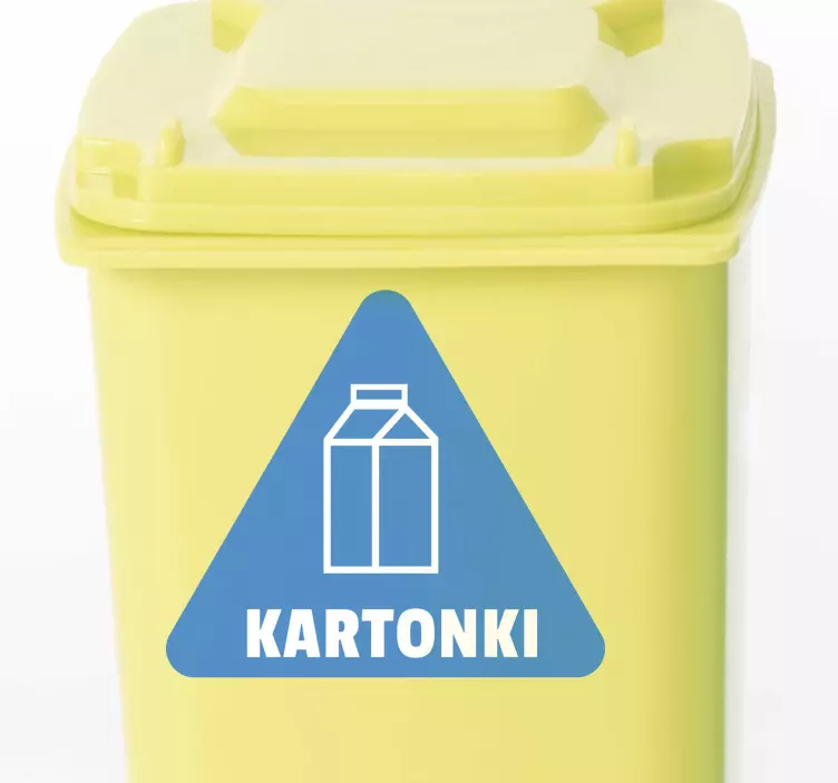 Pahvi paperi kierrätys vinyyli merkki - Tenstickers