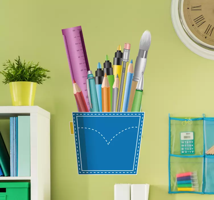 Paikallaan oleva seinä tarra - Tenstickers