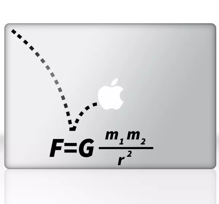 Painovoimayhtälön macbook-tarra - Tenstickers