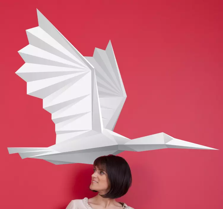 Paperi lintu seinä tarra - Tenstickers