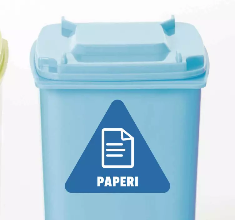 Paperin kierrätys vinyyli merkki - Tenstickers