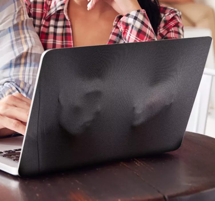 Pari kankaalle kannettavan tietokoneen tarra - Tenstickers