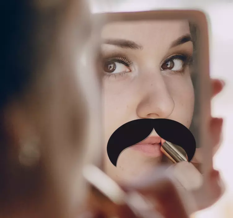 Peili viikset tarra - Tenstickers