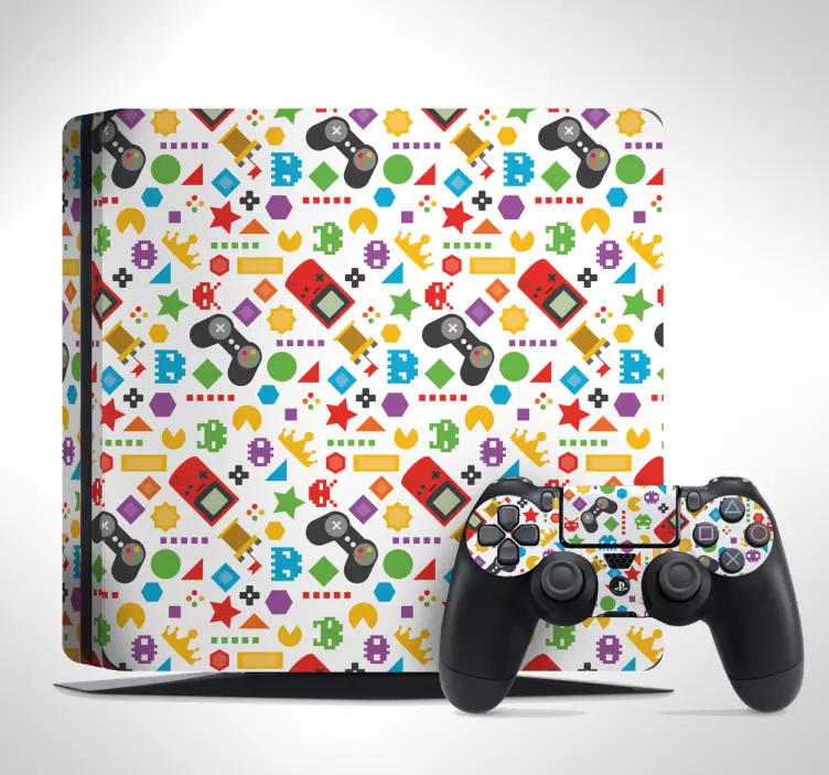 Hieno pelivalikoima ps4-tarra - Tenstickers