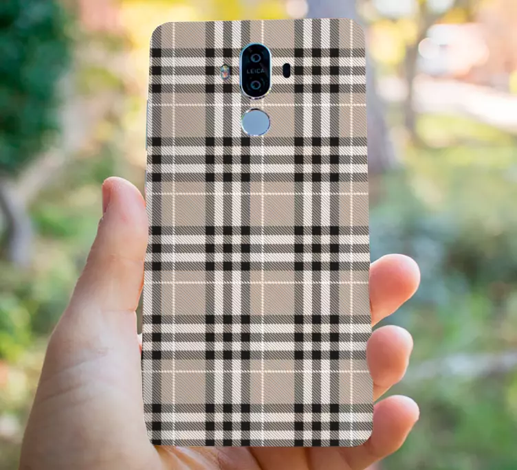 Perinteinen skottisharmaa tartaanikuvio Huawei tarrat - Tenstickers