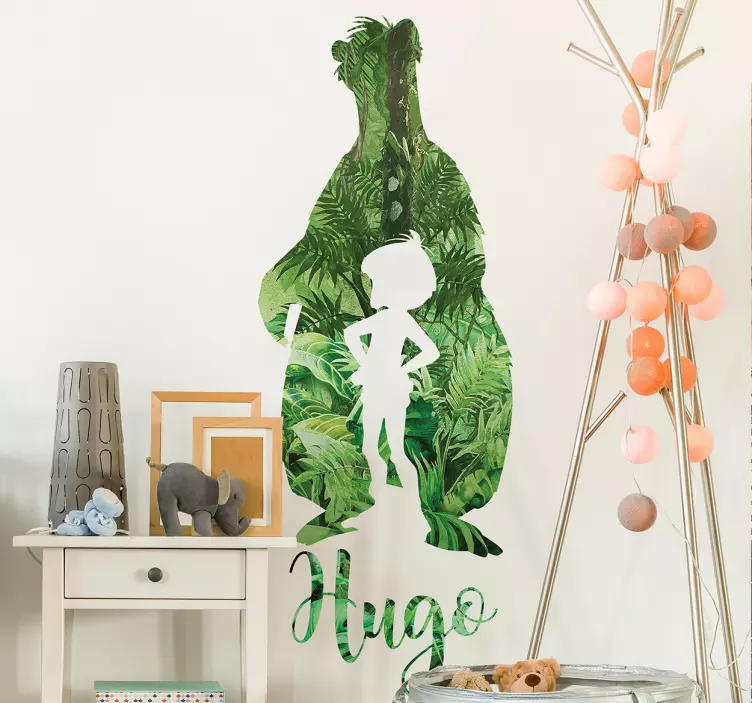 Personoitava Viidakkokirja sisustustarra - Tenstickers