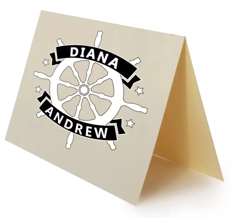 Personoitu nimi ja pyörätaide sijaintitarra - Tenstickers