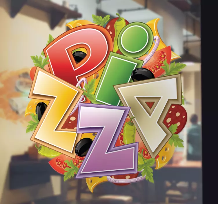 Pizzan logon tarra - Tenstickers