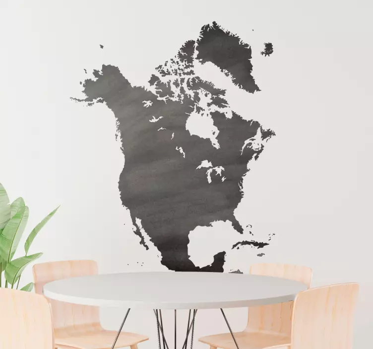 Pohjois-amerikka kirjoittaa tarraan - Tenstickers