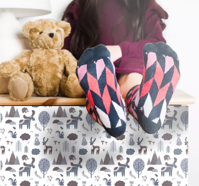 Pohjoismaiset eläimet Huonekalutarrat - Tenstickers