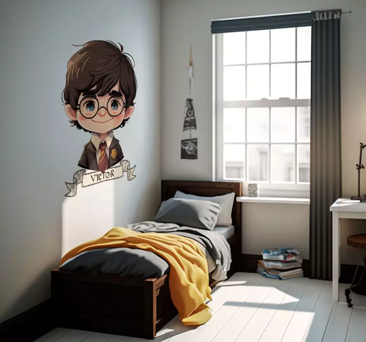 Poika velho solmio kuvitus seinätarra - Tenstickers