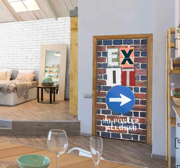 Poistumismerkki urbaanitarra - Tenstickers