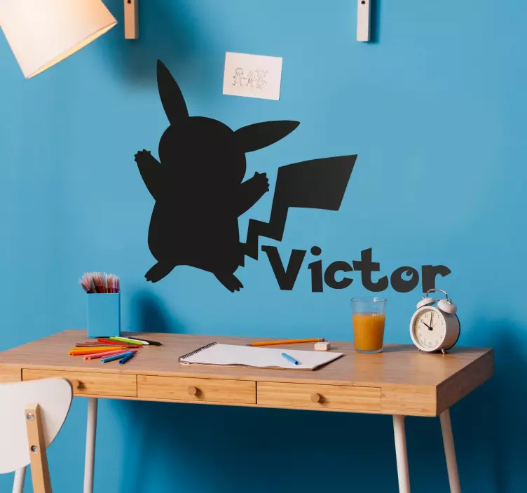 Pokémon nimellä seinätarrat lastenhuone - Tenstickers