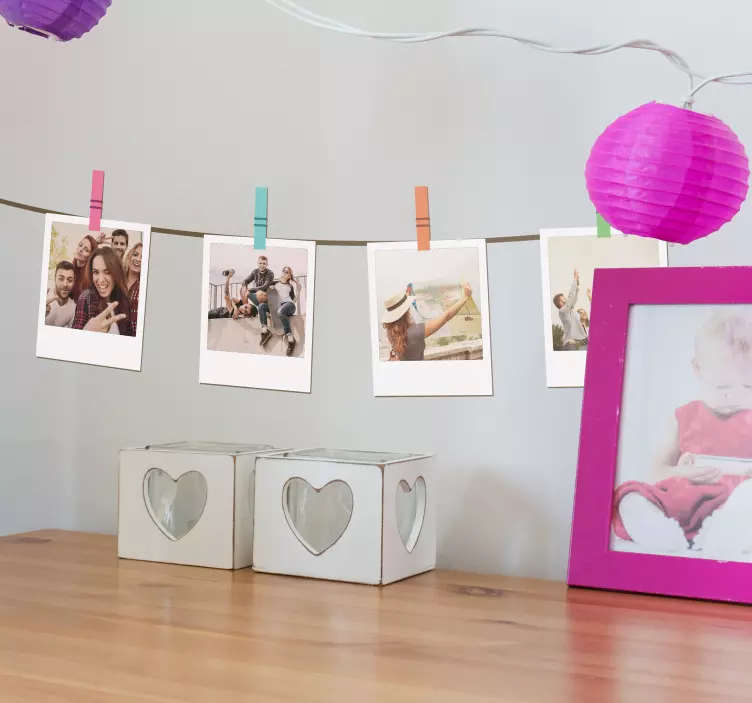 Polaroids muokattavissa oleva koditarra - Tenstickers