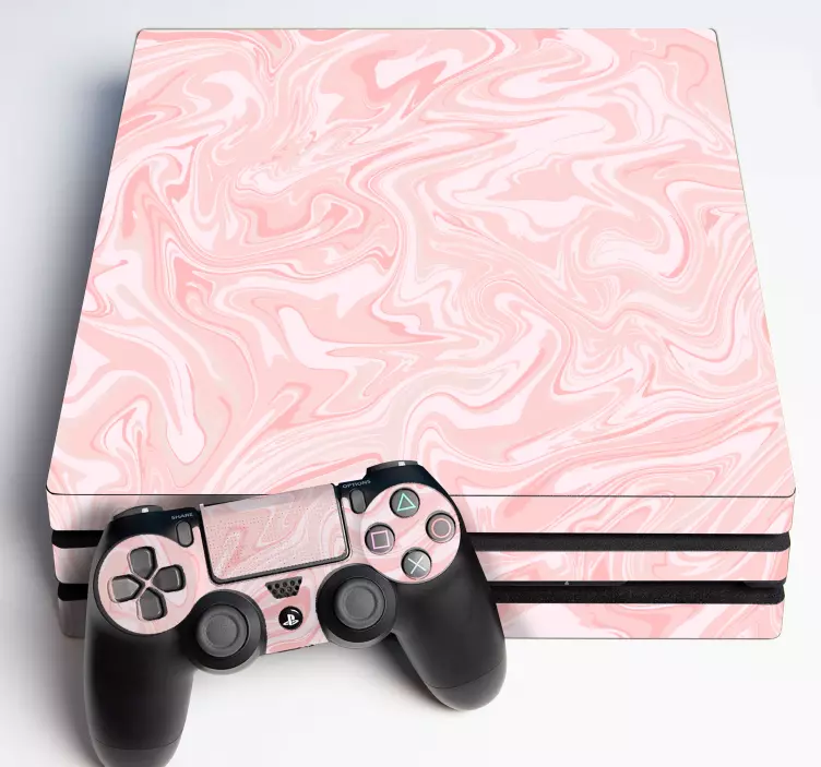 Ps4 marmori vaaleanpunainen PS4 skin - Tenstickers