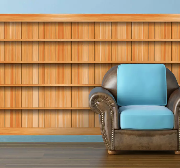 Puiset hyllyt vinyylilevy tarra - Tenstickers