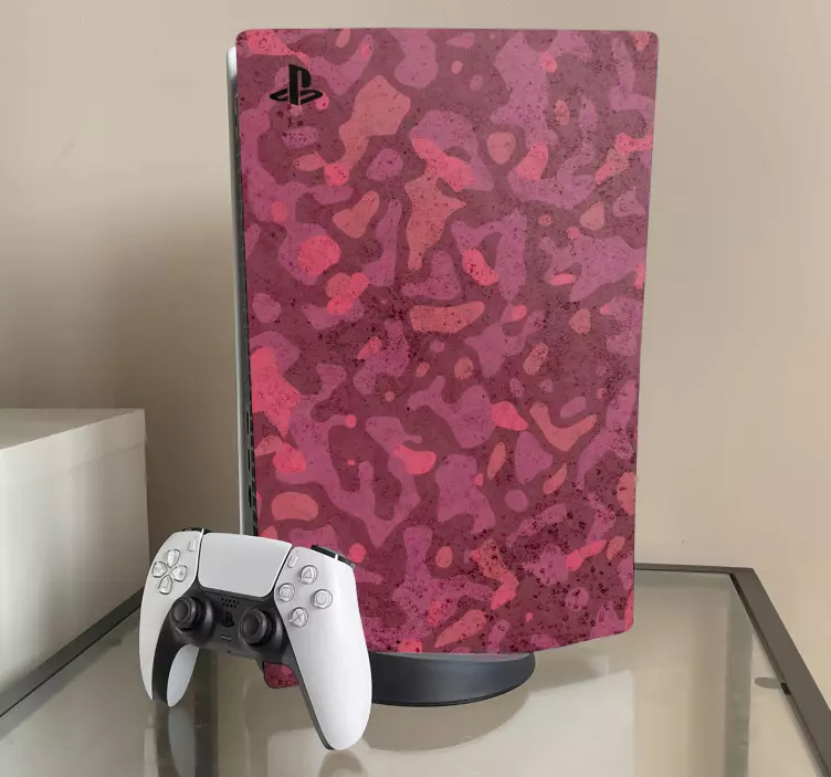 Punainen katu-camo PS5 skin - Tenstickers