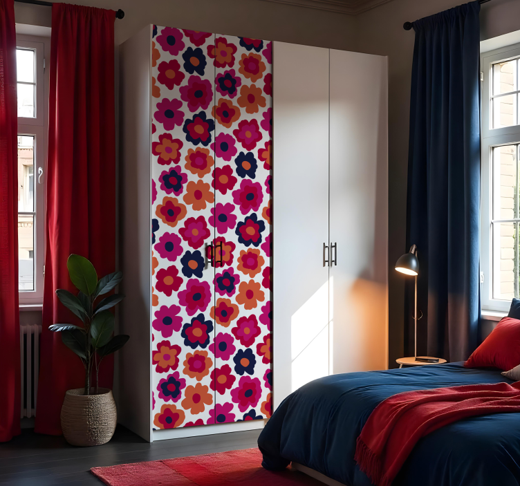 Punainen unikko kaappitarra - Tenstickers