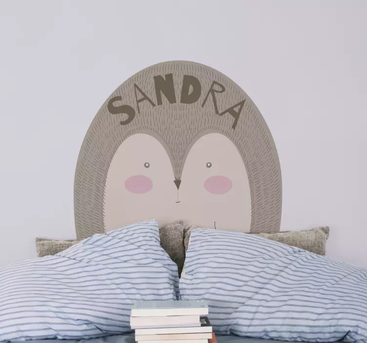 Suloinen siili nimi seinätarra - Tenstickers