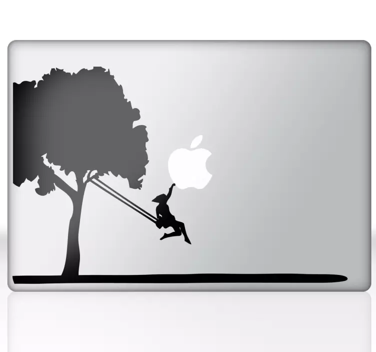 Puukeinu macbook-tarra - Tenstickers