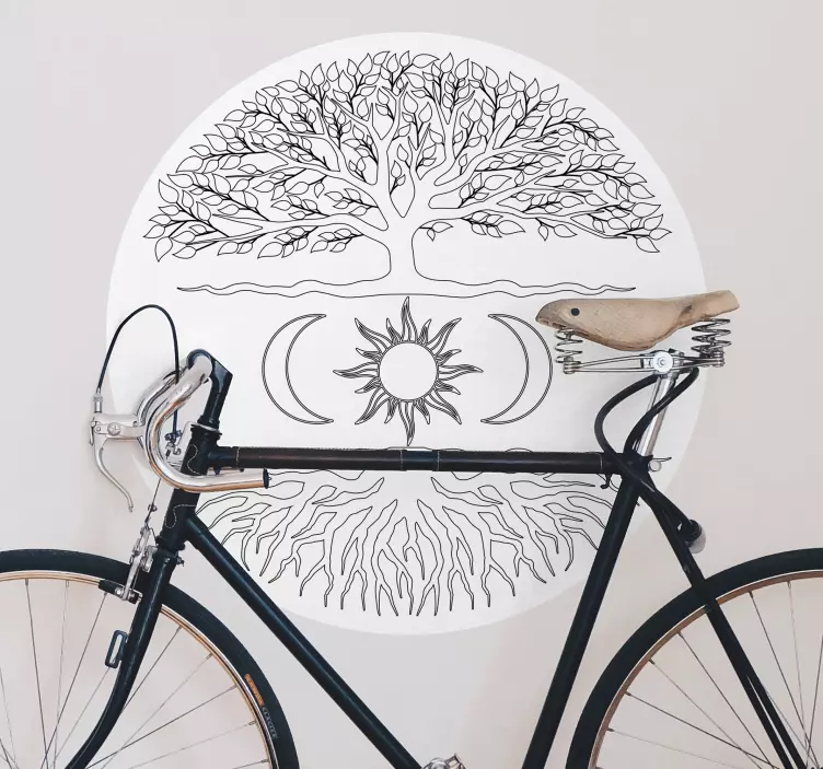 Puun juuristo luontoaiheinen seinätarra - Tenstickers