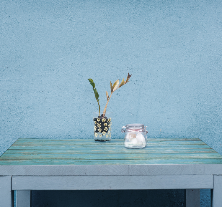 Upea sinertävä puun rakenne huonekalutarrat - Tenstickers