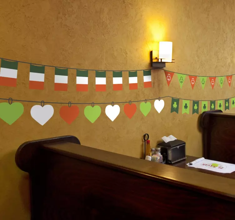 Pyhän patrickin päivän koristelu koristereunus tarra - Tenstickers