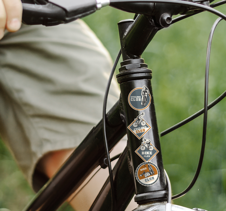 Pyöräilylavastusten suunnittelu pyörätarra - Tenstickers