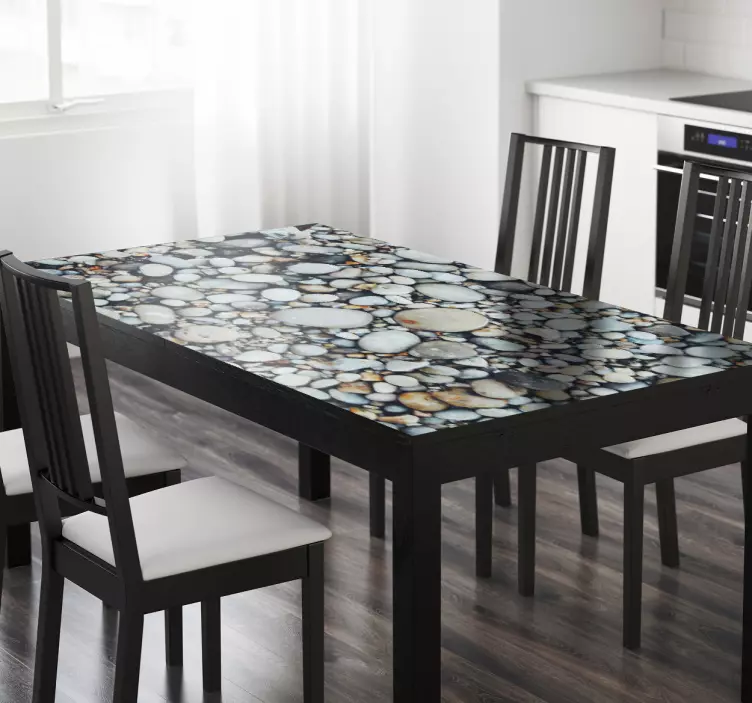 Pyöreät kivet Huonekalutarrat - Tenstickers