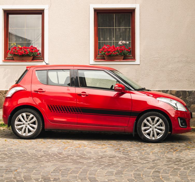 Raidat gradientti autotarra - Tenstickers