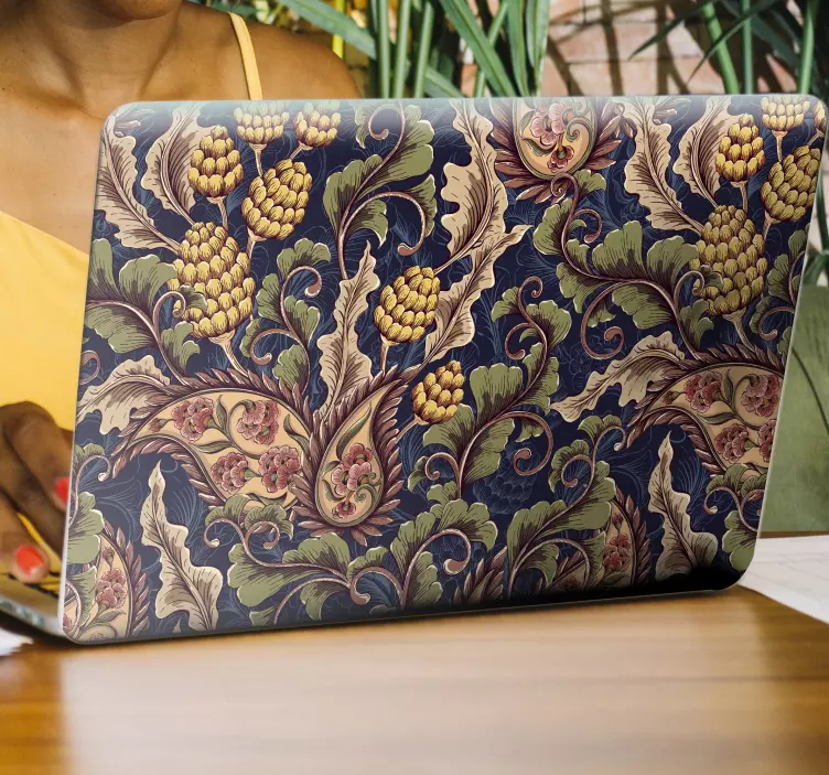 Hieno realistinen paisley kuva Läppäritarra - Tenstickers