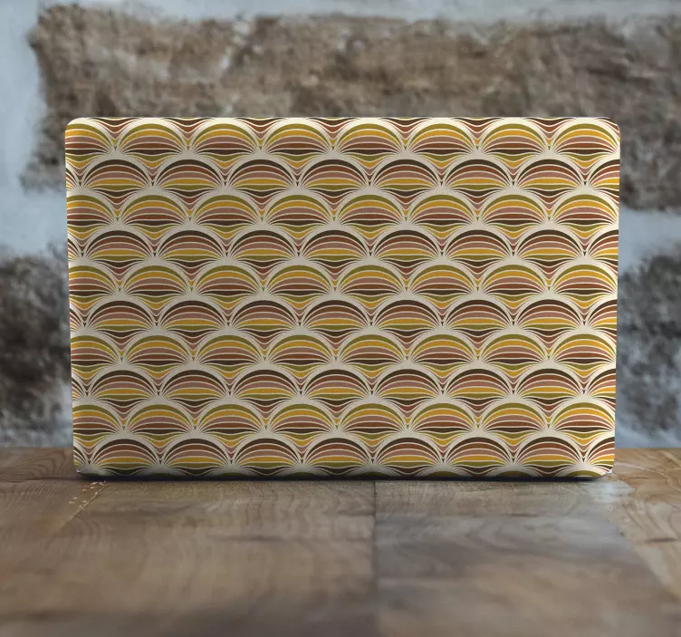 Retro-aaltokuvio läppäritarra - Tenstickers