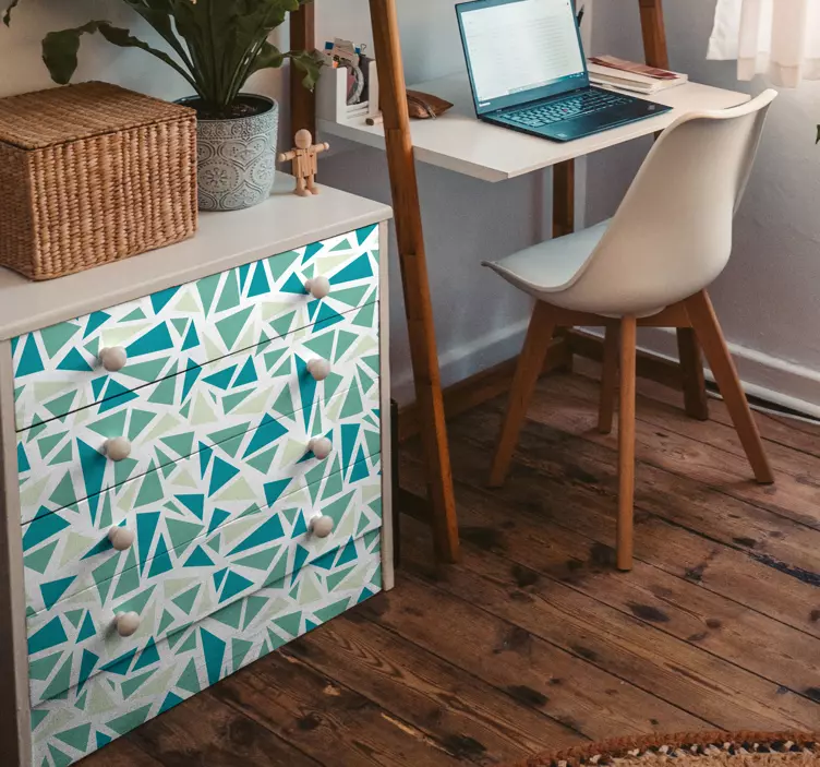 Retro mosaiikki laattojen siirto - Tenstickers