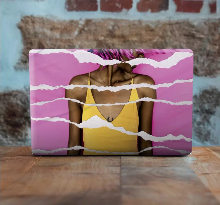 Revittyä paperia -efekti läppäritarra - Tenstickers