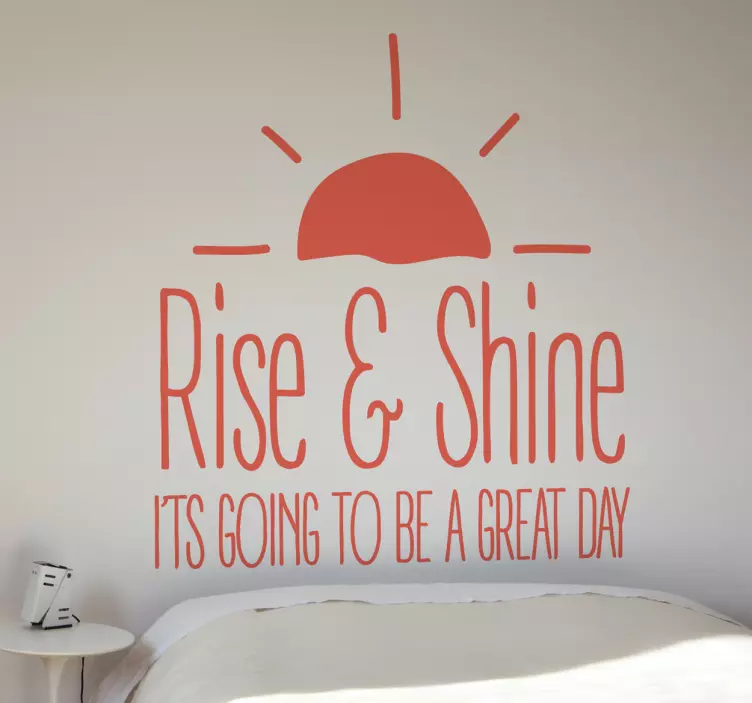 Rise & Shine Sisustustarra - Tenstickers