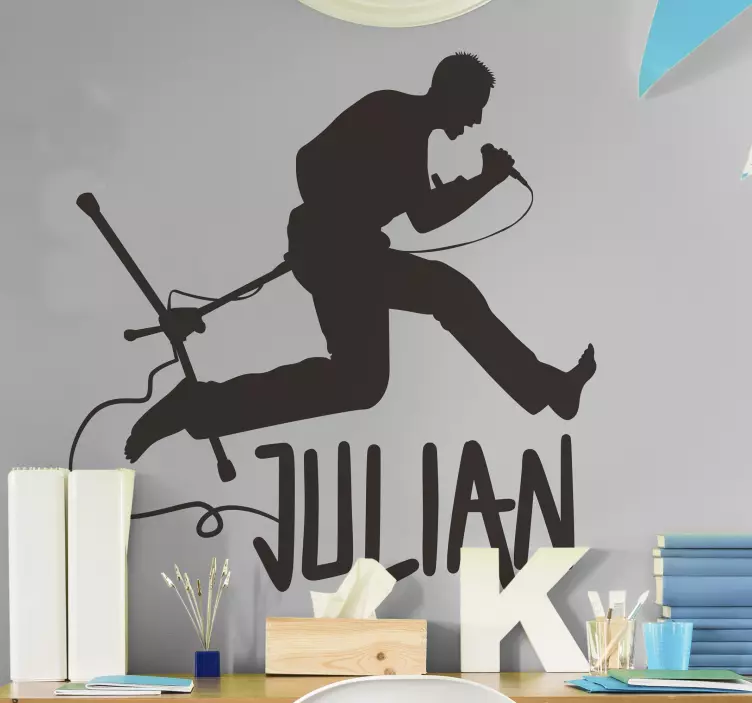 Rock-laulajan musiikkitarra - Tenstickers