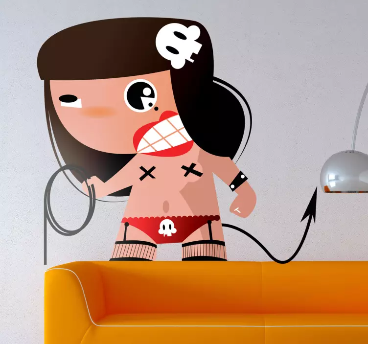 Sadistinen sarjakuva tarra - Tenstickers