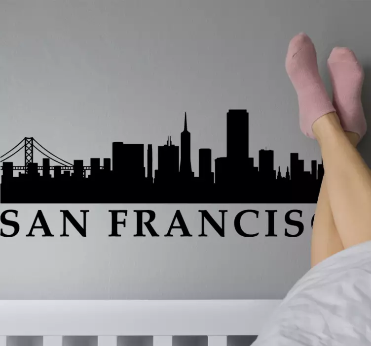 San francisco kaupunkimaisema sijaintitarra - Tenstickers