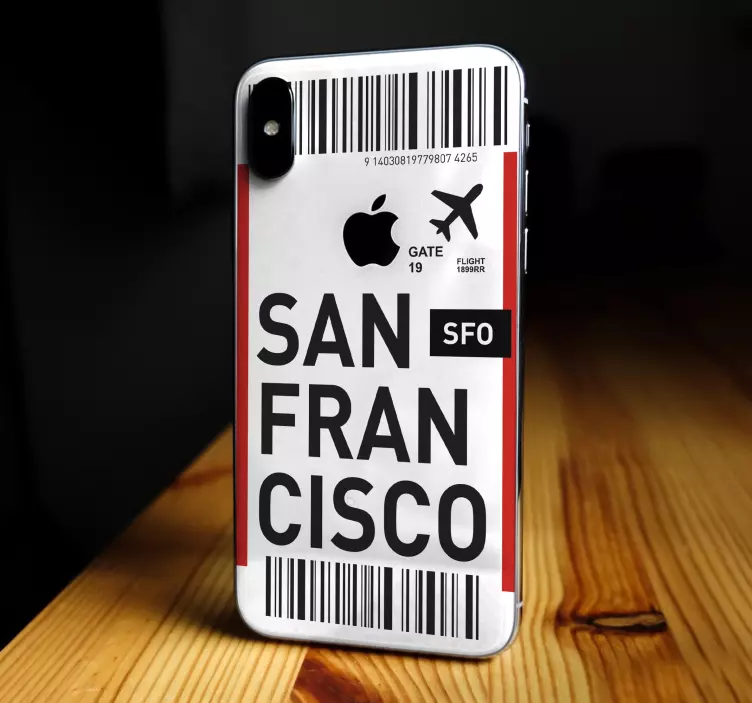 San franciscon lippu Iphone tarra - Tenstickers