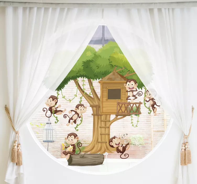 Savannah eläimet ikkuna tarra - Tenstickers