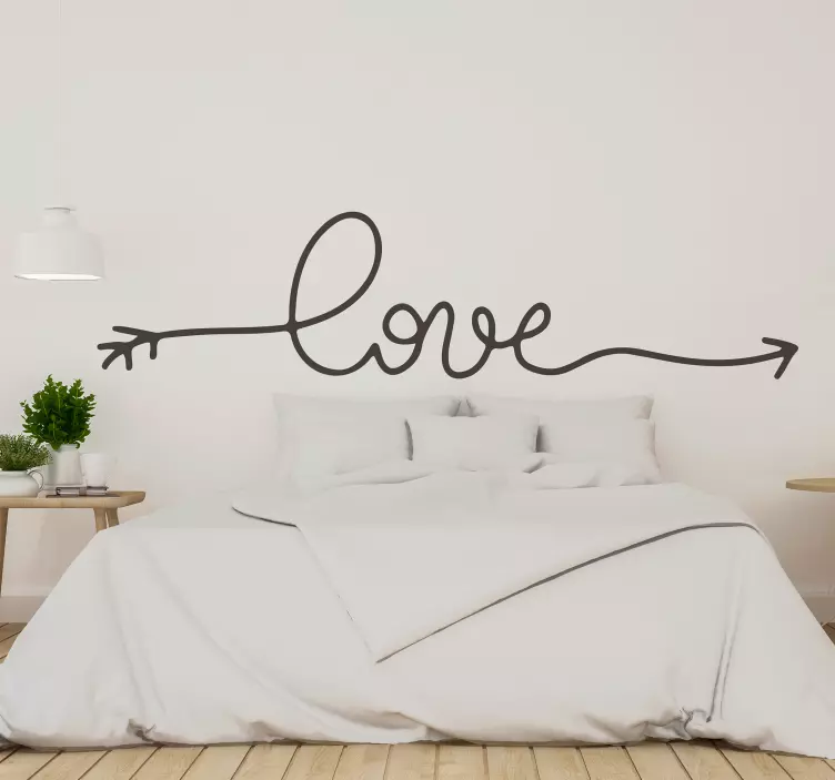 Rakkauteksti tarra omilla väreillä - Tenstickers