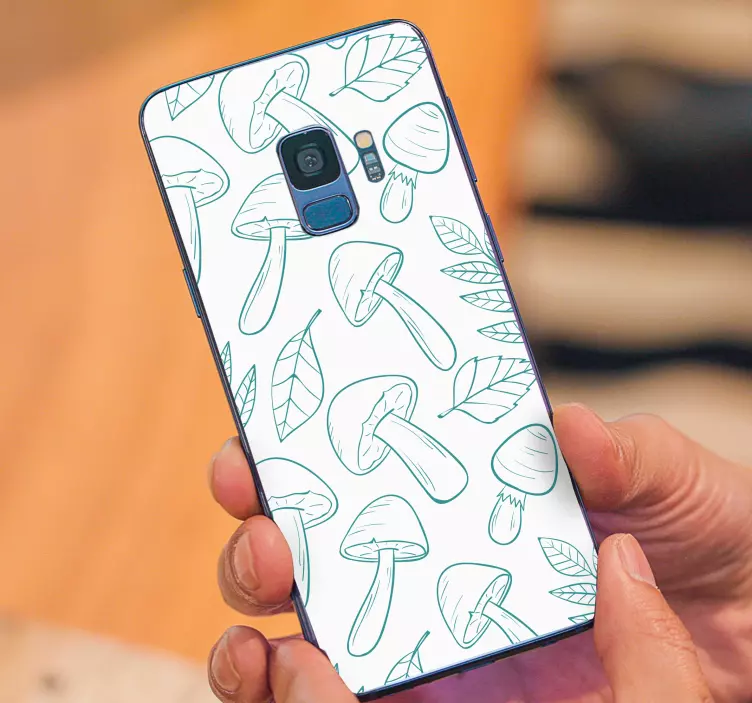 Sienenlehden motiivi Samsung tarra - Tenstickers