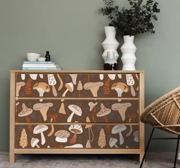 Sienikoostumus huonekalutarra - Tenstickers