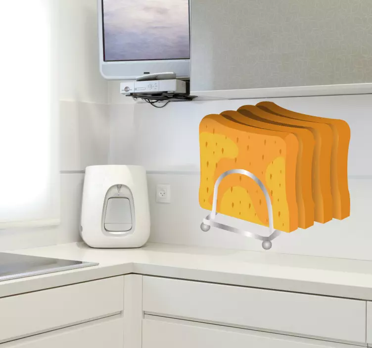 Siivu paahdettua leipää seinätarra - Tenstickers